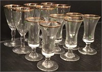 12 CLOVER SMALL DRINK GLASSES