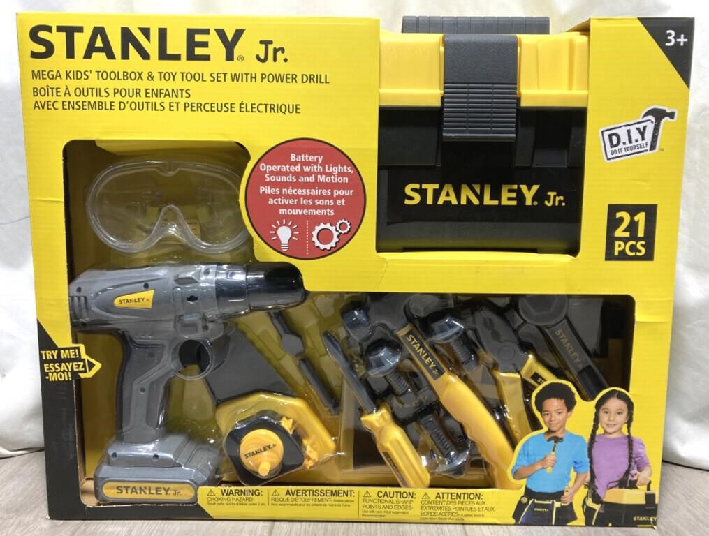 Stanley Jr. Mega Kids’ Toolbox & Toy Tool Set