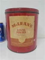Boite de conserve rare de Mclean's
