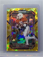 Earl Campbell 2023 Prizm Gold Cracked Ice