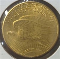 US $20 gold walking Liberty coin token