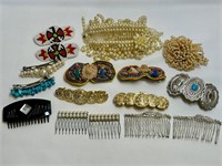 Variety of Hair Combs & Barrettes
