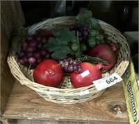 ARTIFICIAL FRUIT IN BASKET