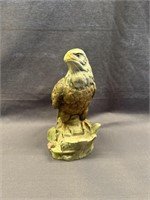 VINTAGE PORCELAIN BISQUE BALD EAGLE FIGURE 9" TALL