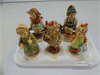 TRAY: 5 HUMMEL FIGURES