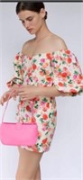 Sz S Zara Puff Sleeve Mini Floral Dress
