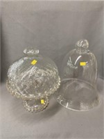 Covered Compote with Glass Dome