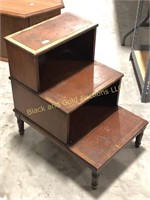 26" tall wooden library steps