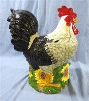 BEAUTIFUL ROOSTER COOKIE JAR WITH LID