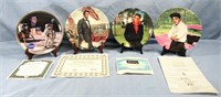 4-VINTAGE PORCELAIN PLATES*BRADFORD EXCHANGE*IOB