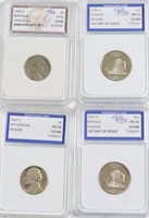4// MIXED IGS GRADED COINS