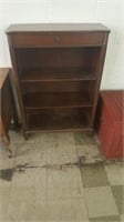 1940's Mahogany bookcase w/ top Drawer
