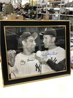 AUTOGRAPHED YOGI BERRA/ WHITEY FORD PHOTO