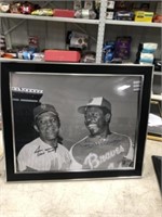 AUTOGRAPHED WILLIE MAYS/ HANK AARON PHOTO