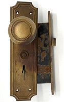 Antique Russwin Door Knob Set w/ Skeleton Key