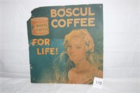 VINTAGE COFFEE DISPLAY SIGN (CARDBOARD)