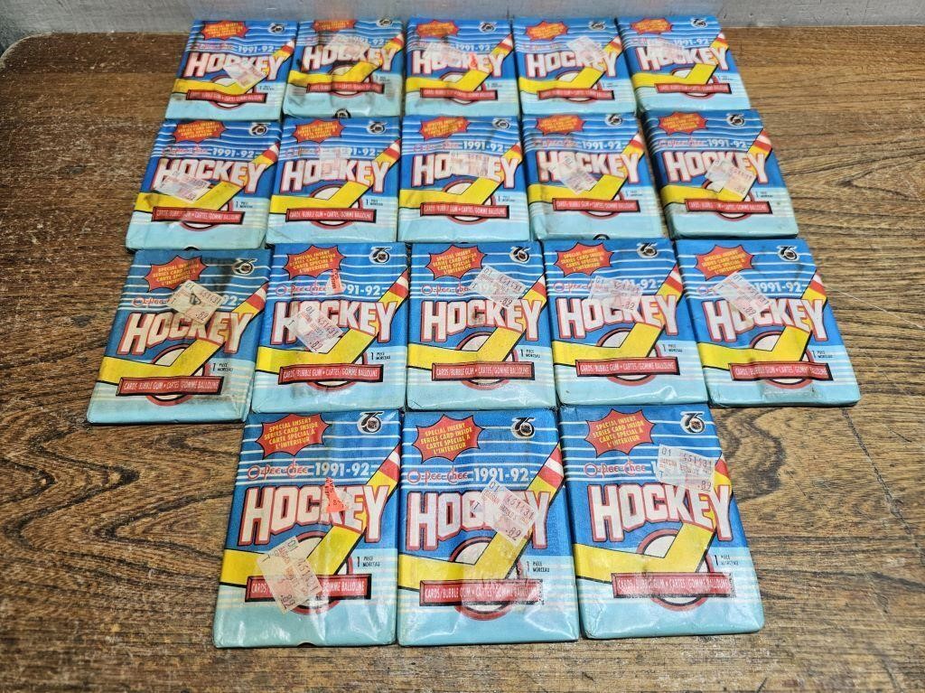 SEALED O-Pee-Chee 1991-92 HOCKEY Cards/Gum