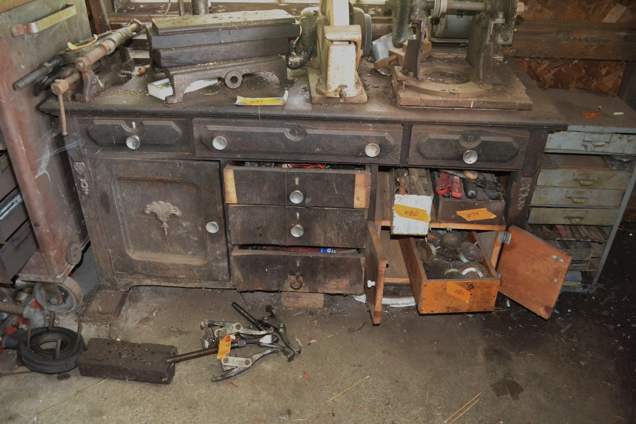 Dresser turned workbench