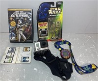 DS GAMES, STAR WARS GAMES/TOYS, GOPRO