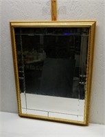 30.5x24.5 Mirror with Gold Colored Frame