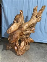 40'' X30''x21'' Hand Carved Drift Wood Eagle