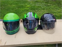 X3 Assorted Large Helmets DOT approved