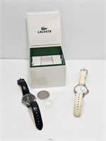 COACH & LACOSTE WATCHES - AS IS