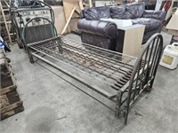 Antique metal bed frame