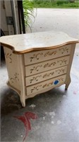 WHITE WITH COLOR DESIGN WOODEN JEWELRY BOX PLAYS