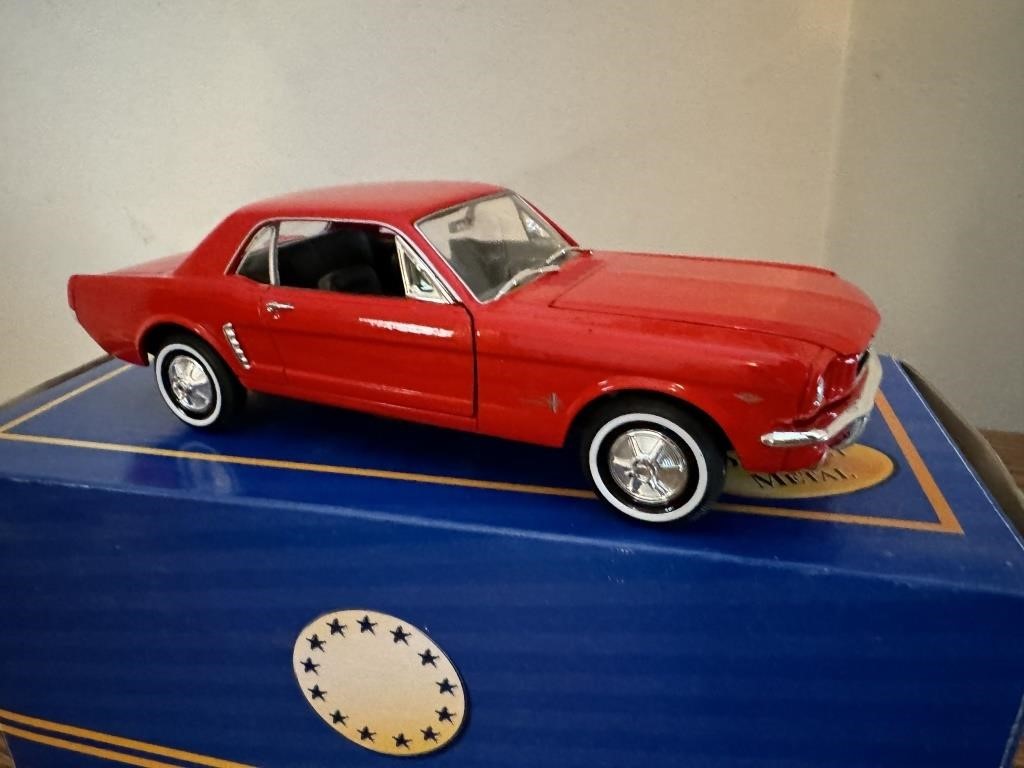 1964 ½ Ford Mustang Die Cast Metal Car in Box