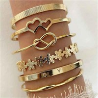 6pcs/Set Luxury Style Heart Flower Love Knotted Mr