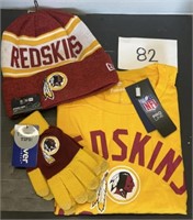 NEW! Redskin XL Shirt;Redskin Beanie; Redskin