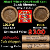 Small Cent Mixed Roll Orig Brandt McDonalds Wrappe