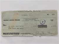 Rod Steiger signed check