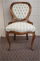 Victorian ladies hiprest chair with button back