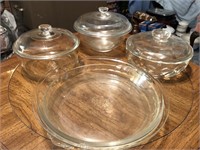 Collection of Pyrex Lidded Casseroles