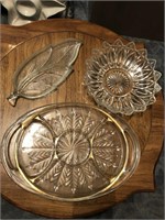 Vintage Collection of Pressed Glass Platters