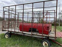 8’x16’ straight wall kicker wagon on 6 ton Kory