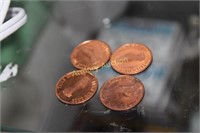 NUDE COPPER HEADS / TAILS COINS