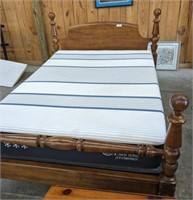 FULL CANNONBALL STYLE BED W/ SERTA ISERIES