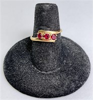 10KT ""Gold"" "RUBY" Ring 2 Grams Size 6.75