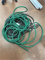 Two garden hoses with timer