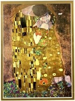 Gustav Klimt “ Der Kus” Framed Print