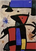 Joan Miro “ Dipinto Lll/v” Framed Print