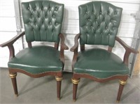 Pair Of Library Chairs 21"x21"x42"
