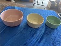 Set of Ohio stoneware crocks  (3)