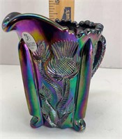 Fenton Carnival glass pitcher