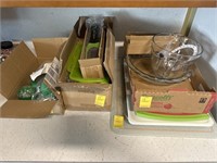 (3) Boxes of Pie Plates, Frosting Kit, Slicer,