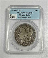 1900-O/CC  Morgan Dollar  ANACS certified