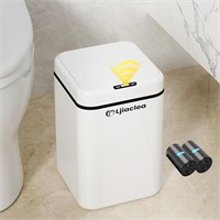 3.2 Gallon Auto Trash Can  Touchless  White